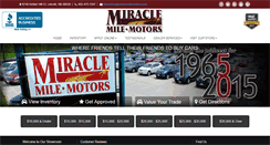 Desktop Screenshot of miraclemilemotors.com